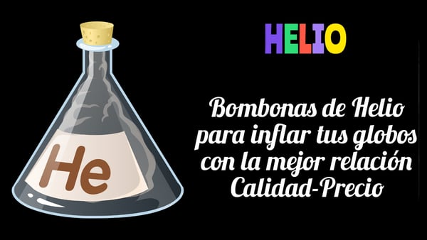 bombonas de helio y packs de helio y globos